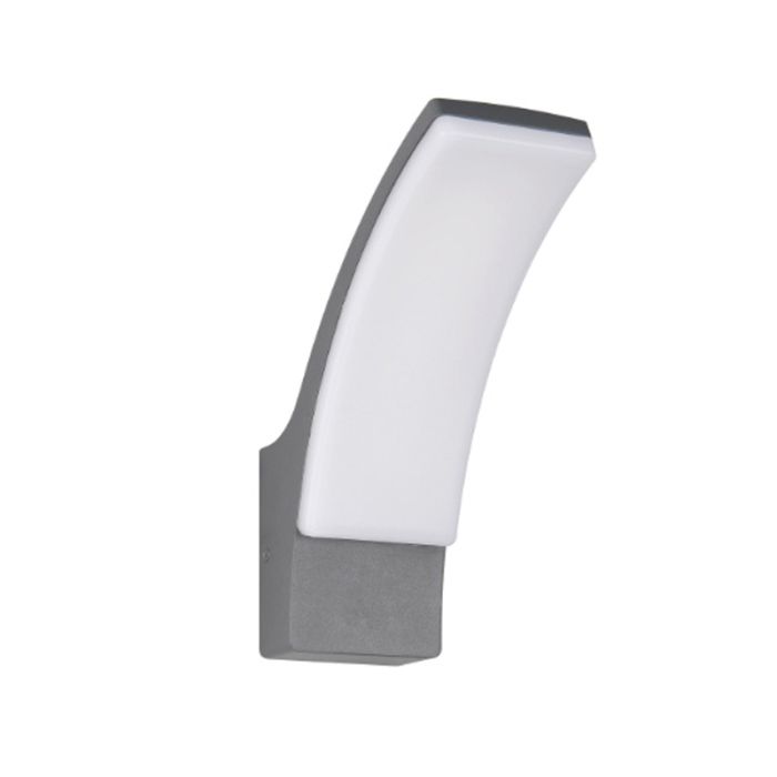 Antraciete buitenlamp modern, Popke, 12,5W, 4000K LED, IP44