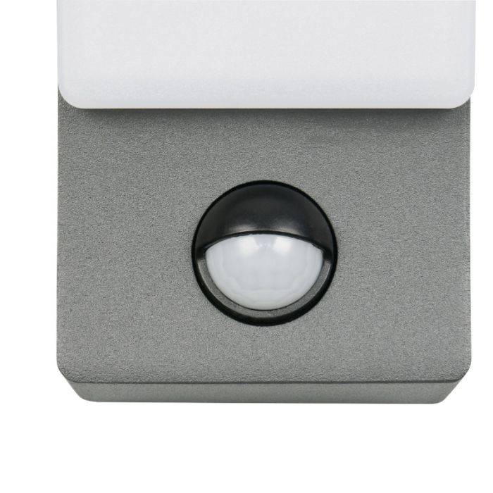 Antraciete buiten wandlamp met bewegingssensor modern, Popke, 12,5W, 4000K LED, IP44