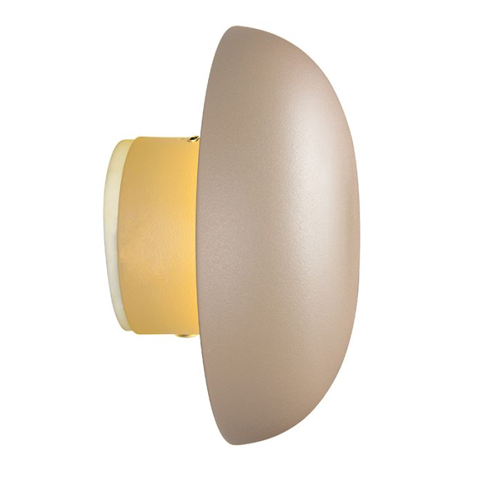 Bruine oplaadbare wandlamp metaal, Khaoula, 1,5W, 3000K LED, 3-staps dimbaar