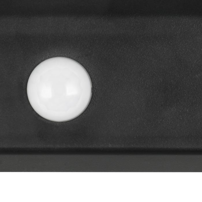Zwarte buiten wandlamp op zonne-energie modern, Neelam, 8W, 4000K LED, IP44