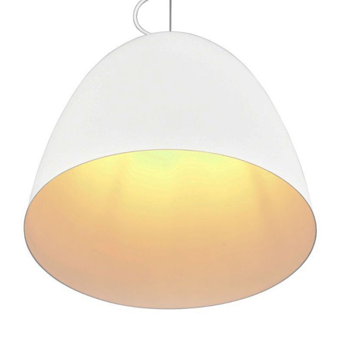 Witte koepellamp modern, Ingmar