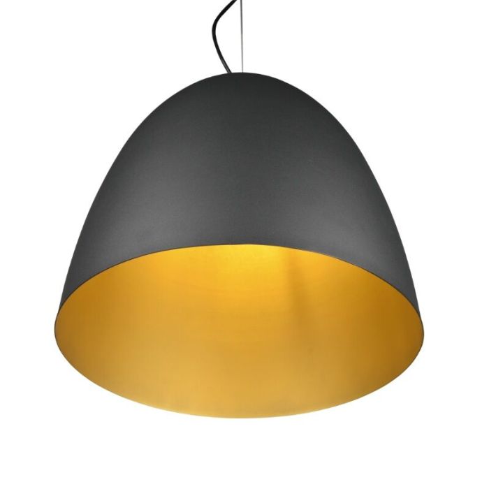 Zwarte koepellamp modern, Ingmar