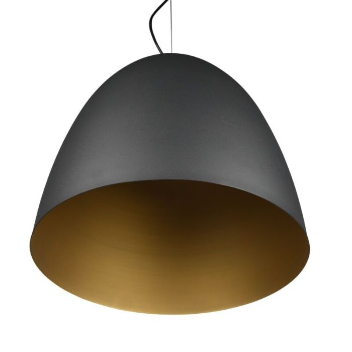 Zwarte koepellamp modern, Ingmar