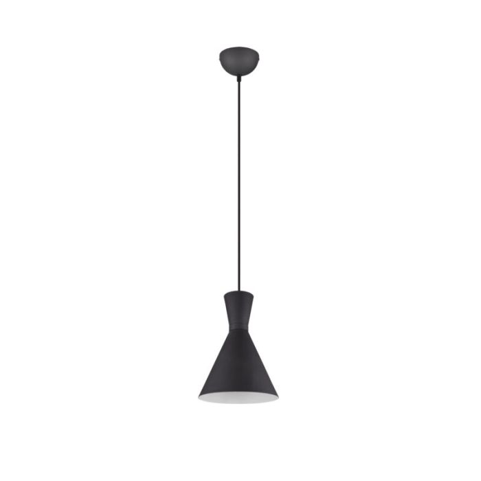 Moderne hanglamp Mindy, zwart