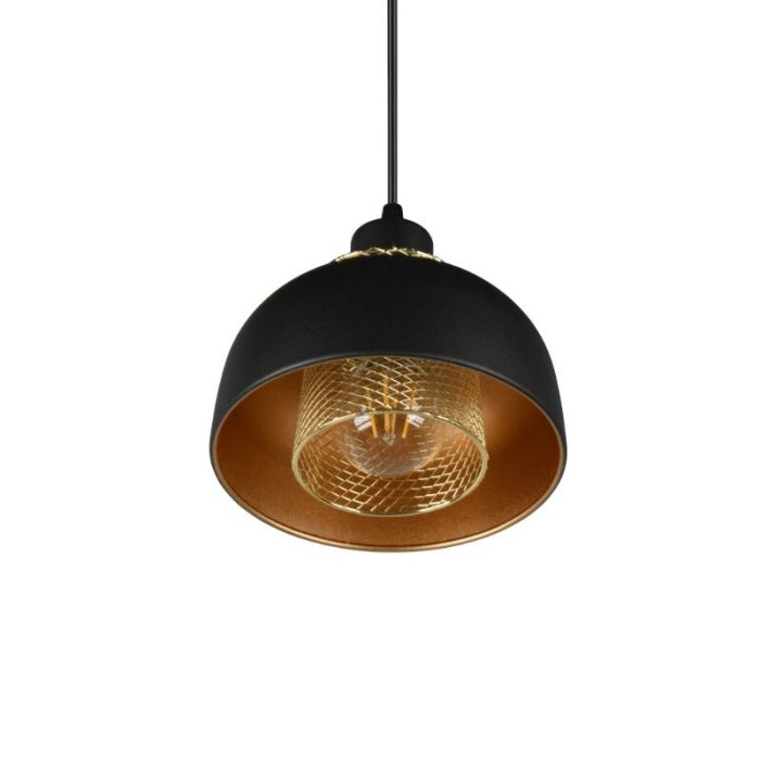 Zwarte hanglamp industrieel, Sylvano