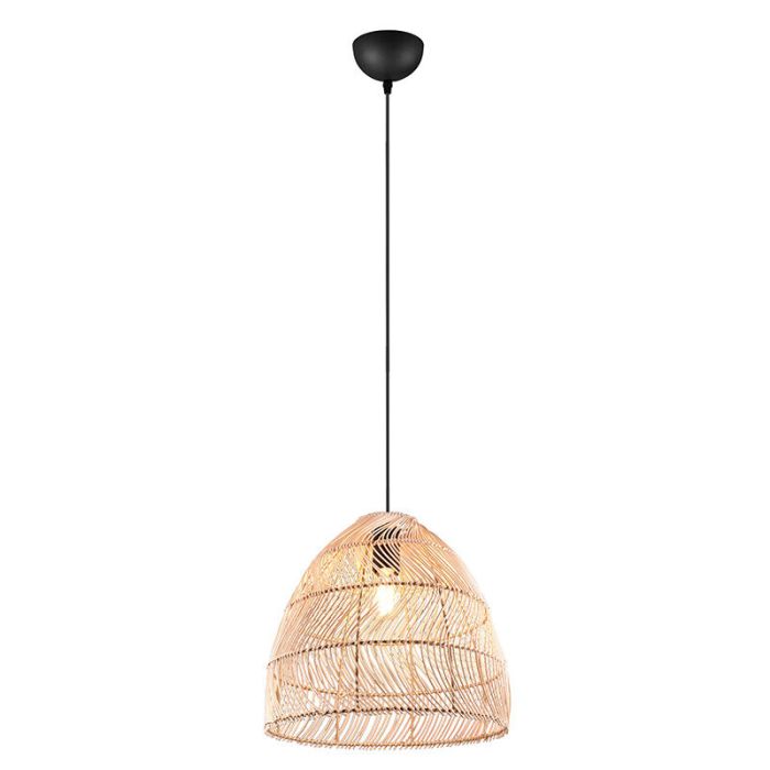 Rotan hanglamp bruin, Symon