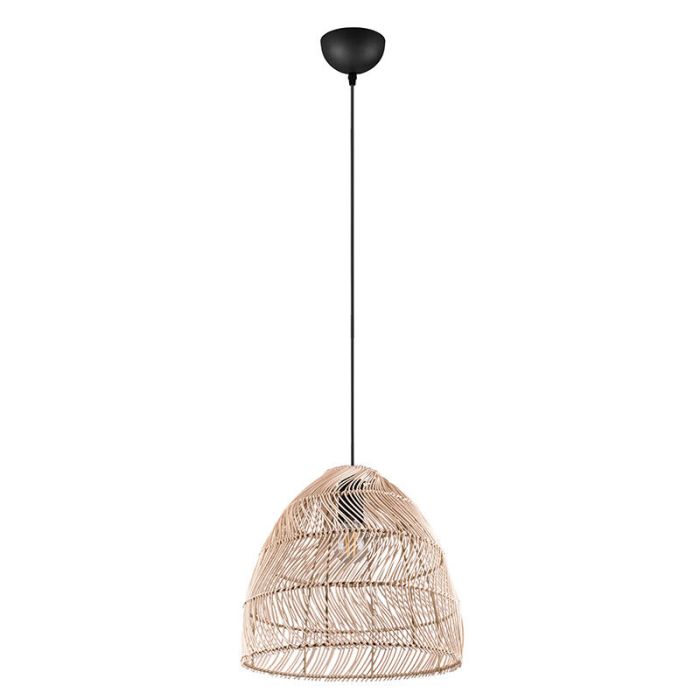 Rotan hanglamp bruin, Symon
