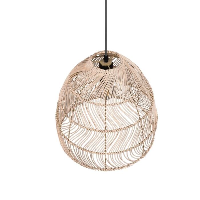 Rotan hanglamp bruin, Symon