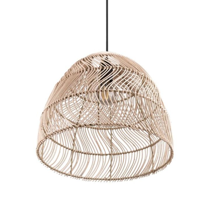 Rotan hanglamp bruin, Symon