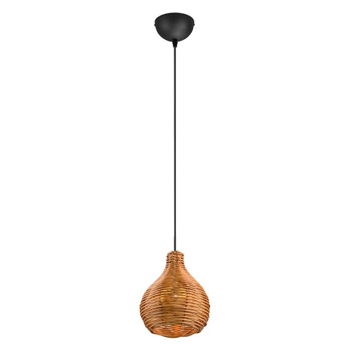 Rotan hanglamp bruin, Annieke