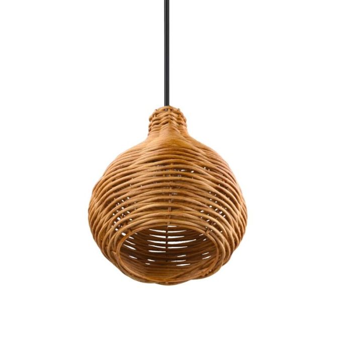 Rotan hanglamp bruin, Annieke