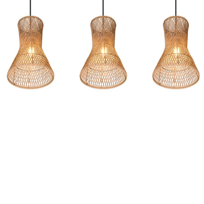 Papieren hanglamp zwart, Qasim