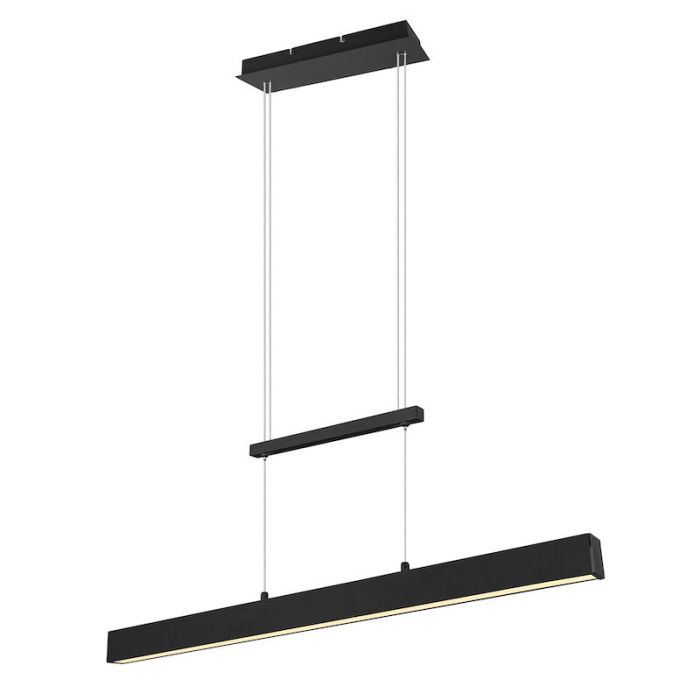 Moderne eettafelhanglamp Dinant, zwart