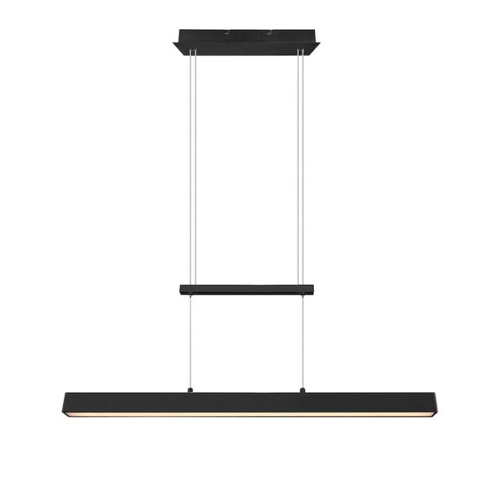 Moderne eettafelhanglamp Dinant, zwart