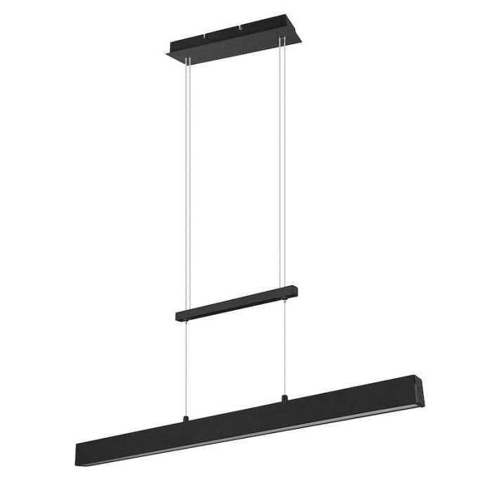 Moderne eettafelhanglamp Dinant, zwart