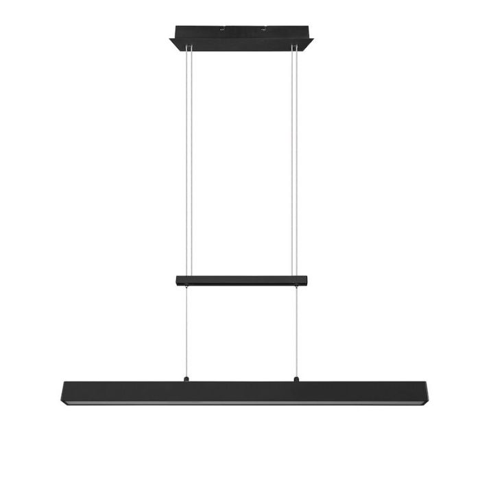Moderne eettafelhanglamp Dinant, zwart