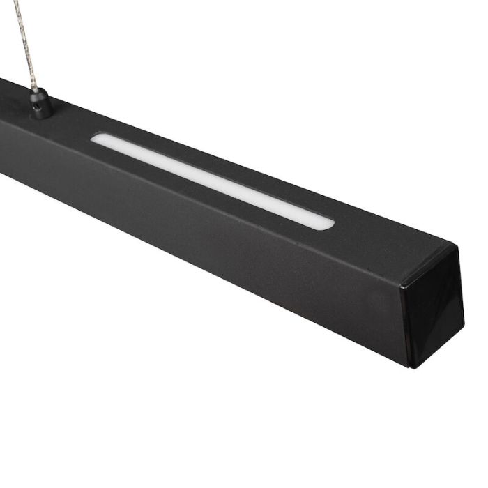 Moderne eettafelhanglamp Dinant, zwart