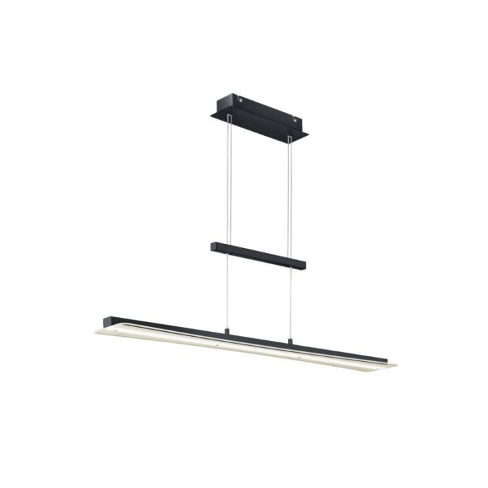 Zwarte hanglamp modern, Port, 18W, warm tot koud wit verstelbare LED