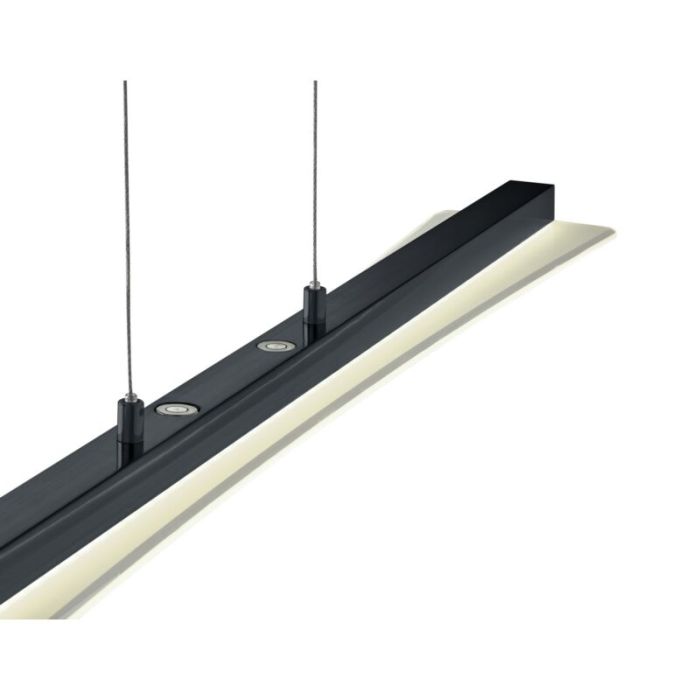 Zwarte hanglamp modern, Port, 18W, warm tot koud wit verstelbare LED