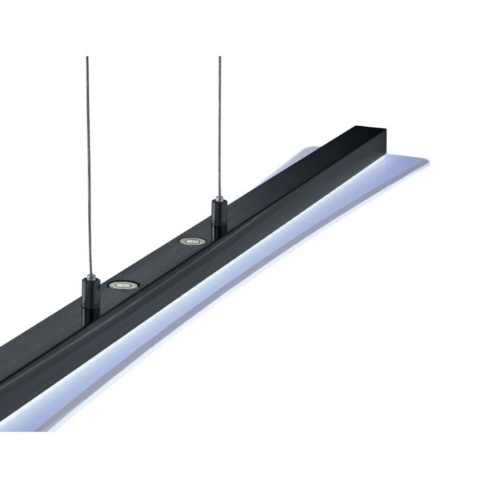 Zwarte hanglamp modern, Port, 18W, warm tot koud wit verstelbare LED