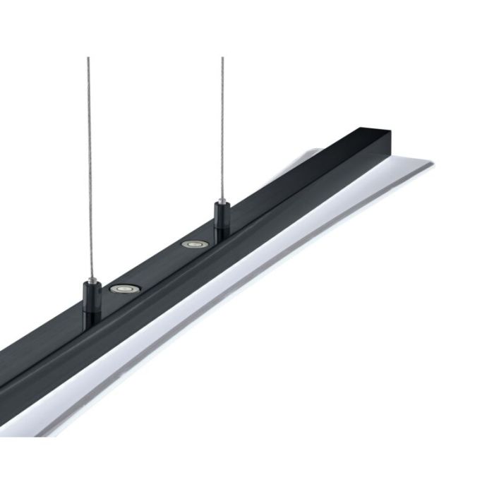 Zwarte hanglamp modern, Port, 18W, warm tot koud wit verstelbare LED