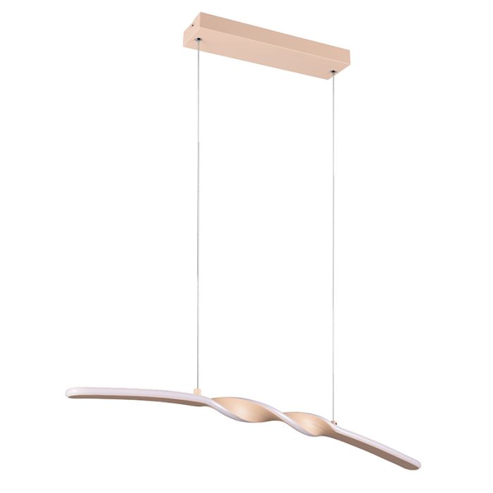 Bruine hanglamp design, Quirinus, 18W, 4000K LED