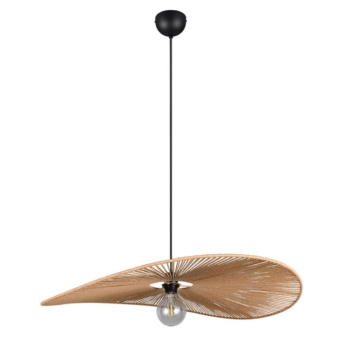 Papieren hanglamp bruin, Lykke