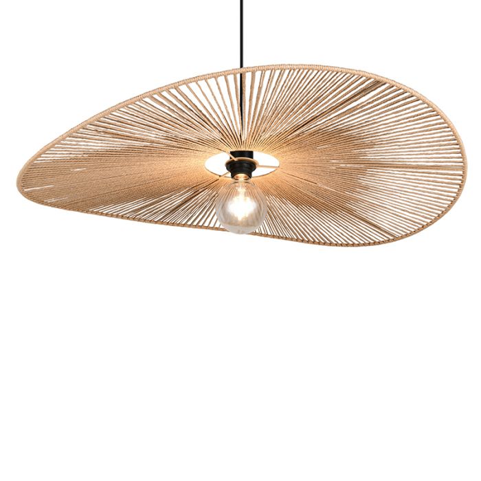 Papieren hanglamp bruin, Lykke