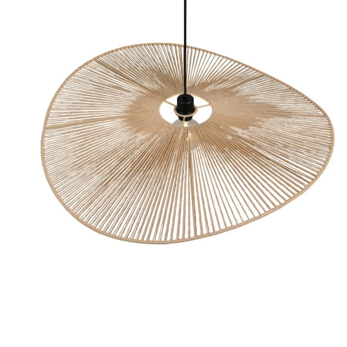 Papieren hanglamp bruin, Lykke