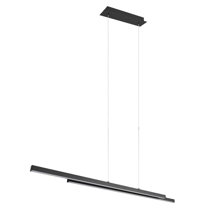 Zwarte hanglamp modern, Sangeeta, 22W, 3000K LED
