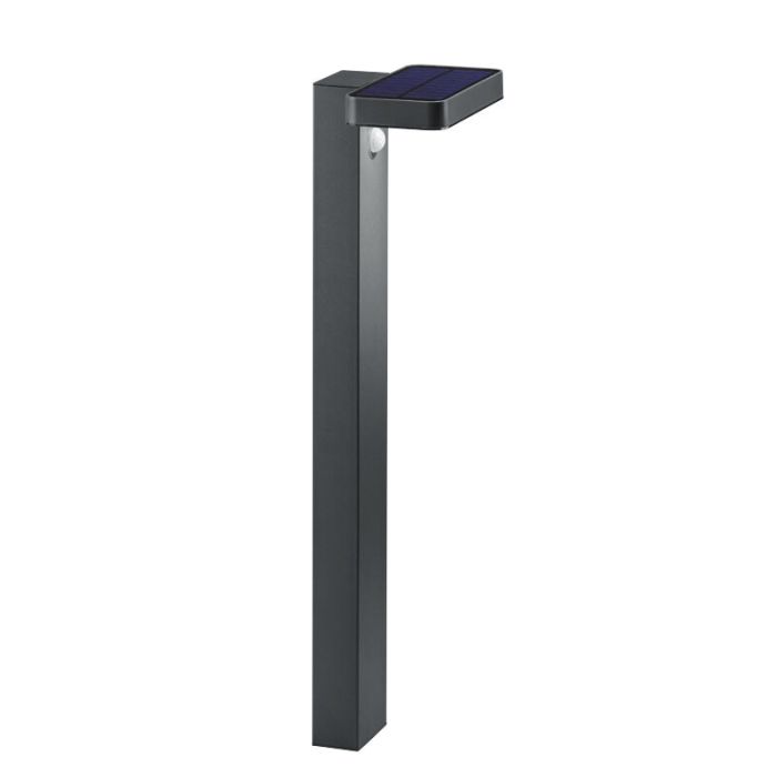 Moderne staande buitenlamp met bewegingssensor Summer, antraciet, op zonne-energie