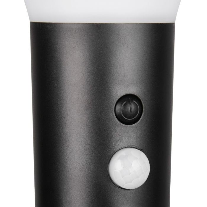 Zwarte staande buitenlamp op zonne-energie modern, Nebahat, 3W, 4000K LED, IP44