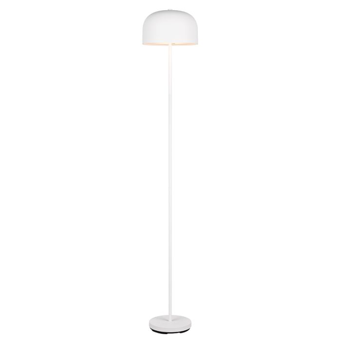 Witte oplaadbare vloerlamp modern, Dustin, 2,5W, 3000K LED, 3-staps dimbaar