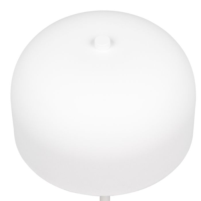 Witte oplaadbare vloerlamp modern, Dustin, 2,5W, 3000K LED, 3-staps dimbaar