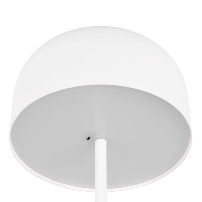 Witte oplaadbare vloerlamp modern, Dustin, 2,5W, 3000K LED, 3-staps dimbaar