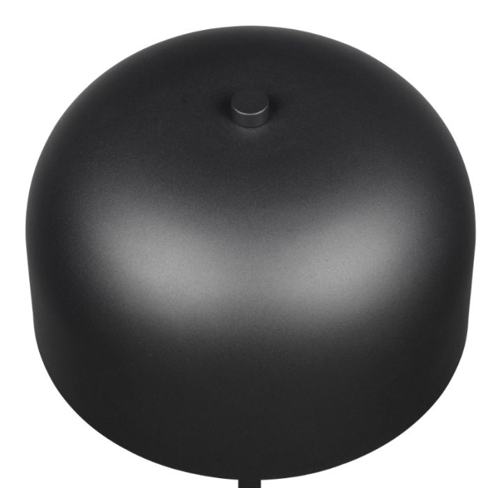 Zwarte oplaadbare vloerlamp modern, Dustin, 2,5W, 3000K LED, 3-staps dimbaar