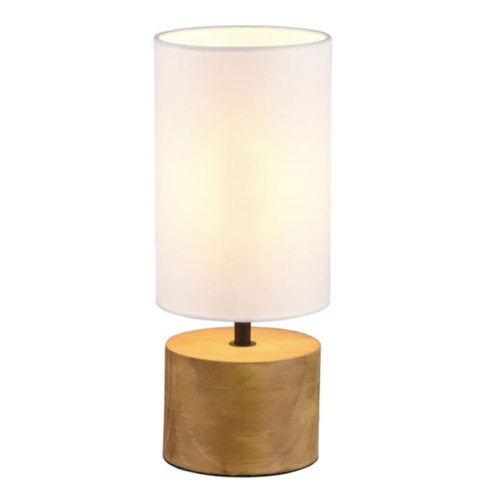 Bruine tafellamp Job, hout