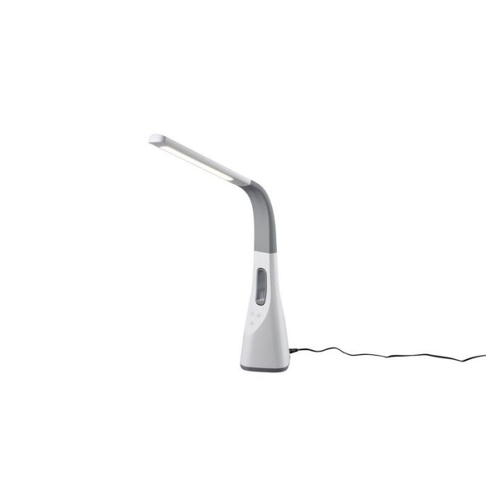 Witte bureaulamp modern, Zuris, 5W, warm tot koud wit verstelbare LED, met touchdimmer