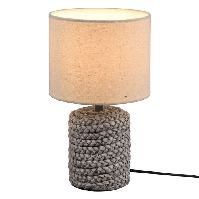 Moderne tafellamp Boban, bruin, keramiek