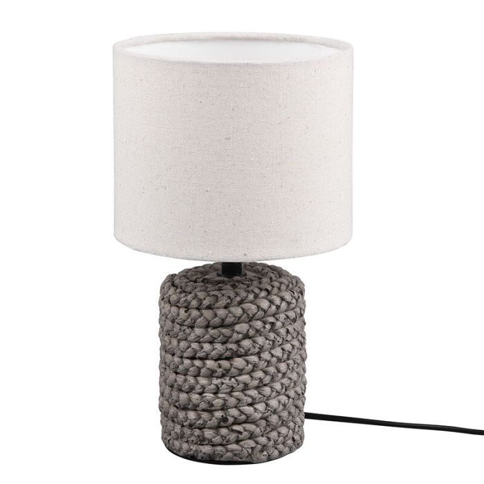 Moderne tafellamp Boban, bruin, keramiek