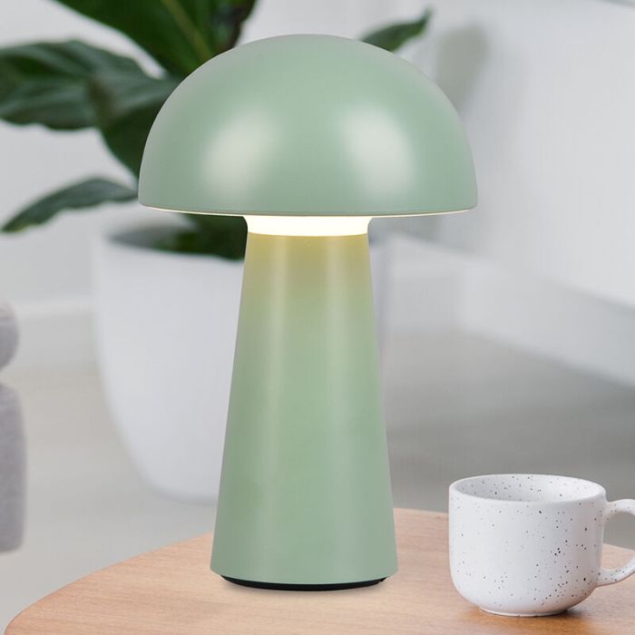 Groene buiten tafellamp modern, Rachelle, 2W, 3000K LED, IP44, 3-staps dimbaar