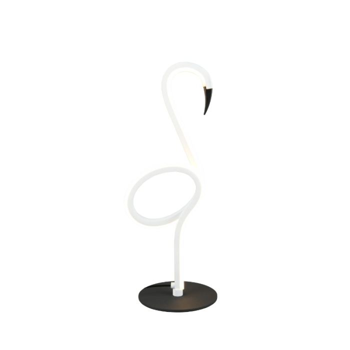Witte tafellamp design, Puk, 6W, 3000K LED, met schakelaar