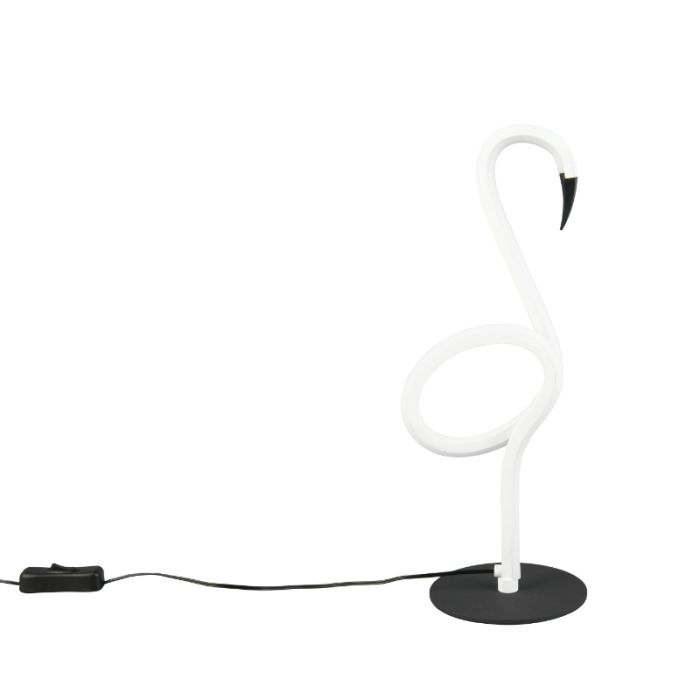 Witte tafellamp design, Puk, 6W, 3000K LED, met schakelaar