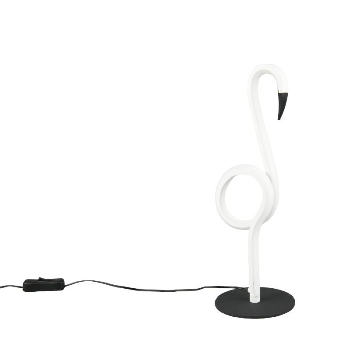 Witte tafellamp design, Puk, 6W, 3000K LED, met schakelaar