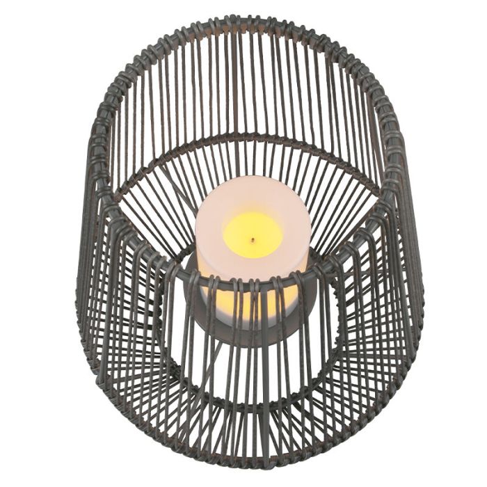 Grijze buiten tafellamp op zonne-energie modern, Rochelle, 1W, 3000K LED, IP44