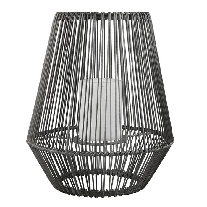 Grijze buiten tafellamp op zonne-energie modern, Rochelle, 1W, 3000K LED, IP44