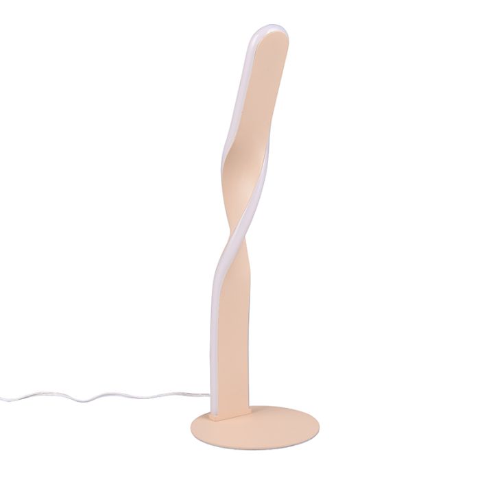 Bruine tafellamp design, Quirinus, 10W, 4000K LED, met schakelaar