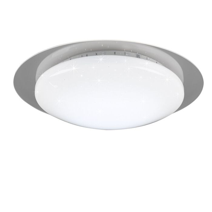 Witte plafonnière modern, Suzy, 13W, RGBW LED, met afstandsbediening