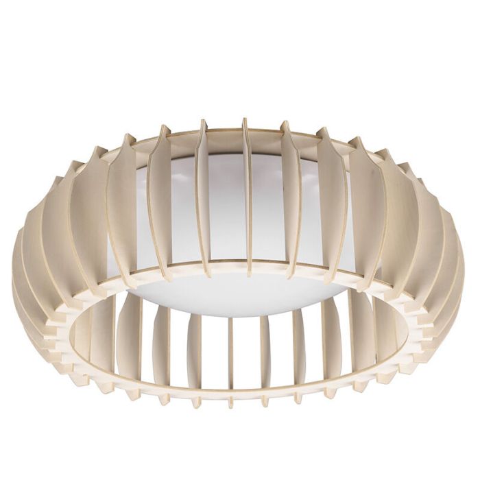 Moderne plafonniere Bilge, wit, kunststof, geïntegreerde LED