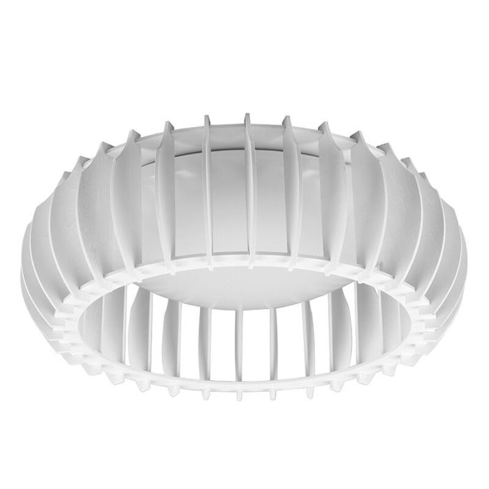 Moderne plafonniere Bilge, wit, kunststof, geïntegreerde LED